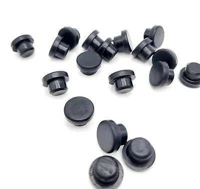 3/8  Rubber Drill Hole Plugs Push In Compression Stem 9/16  Top OD Bumpers Feet • $10.59