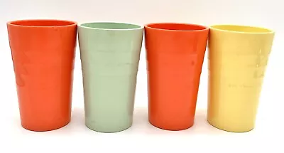 Vintage Mallo-Ware By P.R. Mallory Plastics Inc. 27 Tumbler Cups Pastel Set Of 4 • $20.36