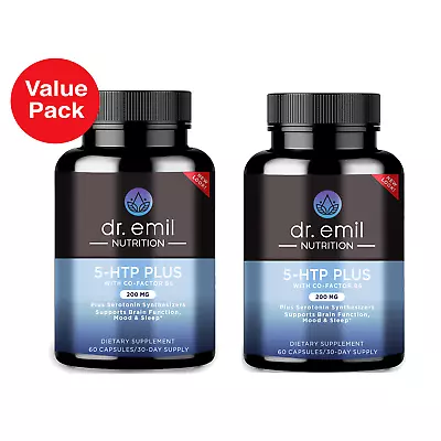 Dr. Emil Nutrition 200 MG 5-HTP Plus Serotonin Synthesizers & Cofactor B6 2 Pack • $64.90
