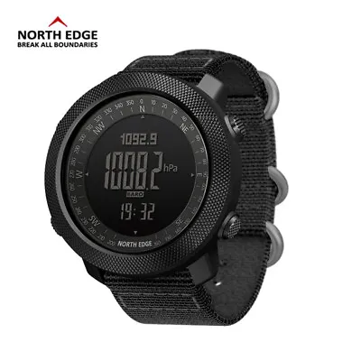 North Edge Compass Pedometer Men's Wristwatches Outdoor Military Sport Watches • $74.99