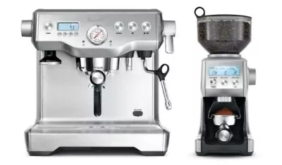 Breville The Dynamic Duo Coffee Machine - Stainless Steel - BEP920BSS • $2199