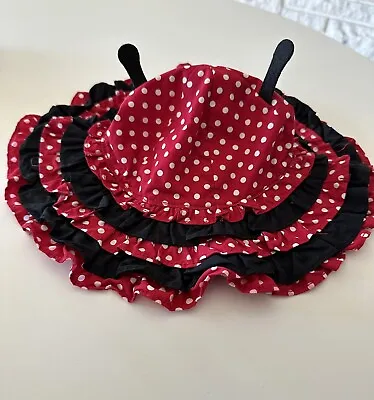 Infant Ladybug Sun Hat Gymboree Beach Hat Baby Size 0- 12 Months Chin Strap • $7.99