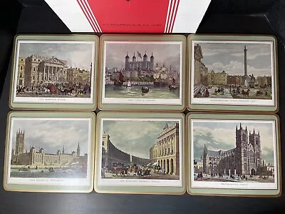 Pimpernel 19th Century Historic London Set Of 6 Cork Backed Placemats 7.5x8.5 • £12.11