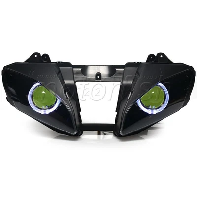 $329.99 • Buy Assembly Projector White Angel Amber Devil Eye Headlight For Yamaha YZF-R6 06-07