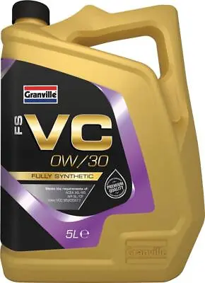 £33.90 • Buy Granville 0523 FS-VC 0W/30 Fully Synthetic Engine Oil 5 Litre Single