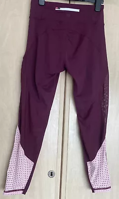 Cotton On Body Workout Leggings Pink Purple Fuses Mesh S 8 10 Gym Panels • £5.99