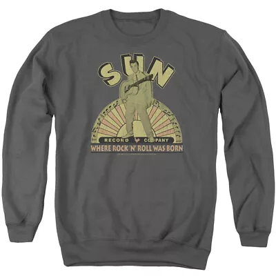 Elvis Presley Original Son Crewneck Sweatshirt Licensed Music King Rock Charcoal • $24.49