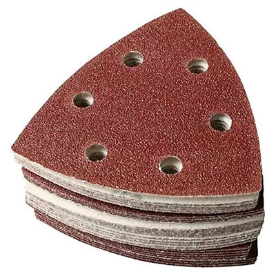 DELTA SANDING SHEETS 90mm DETAIL SANDER PADS TRIANGLE PALM MOUSE 40 - 240 Grit • £16.99