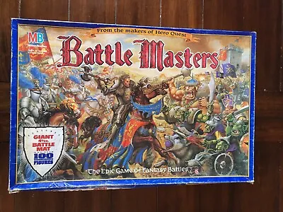 Vintage MB Battle Masters The Epic Game Of Fantasy Battles Complete 1992 • $147.77