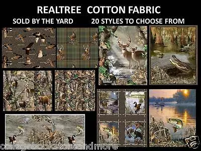 Realtree Cotton Fabric-realtree Quilting Fabric-real Tree Camouflage Fabric-wow • $16.49