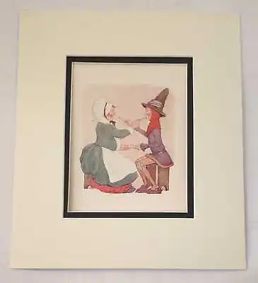 TARRANT Jack Sprat (1934 Nursery Rhymes Colour Lithograph) • £9.95