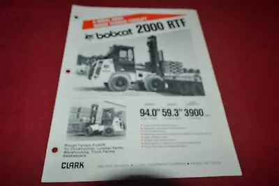 Bobcat 1600 Rough Terrain Forklift Brochure FCCA  • $18.99