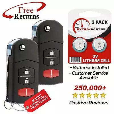 2 For 2006 2007 2008 2009 2010 2011 2012 2013 2014 2015 Mazda 5 Key Remote Fob • $24.95