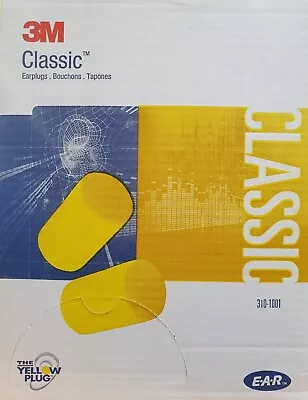 3M 310-1001 Classic Ear Plugs Uncorded Regular Size 100/box 70071514916 • $63.30