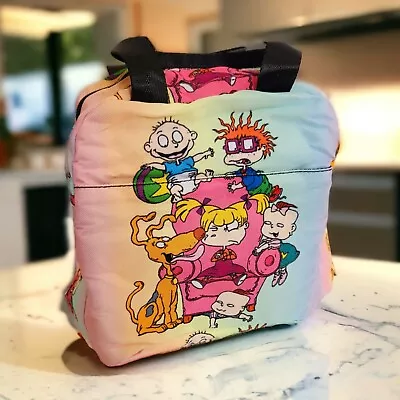 NEW Nickelodeon Rugrats Colorful Lunchbox Retro 90's Y2K Bag Insulated Canvas • $16.59