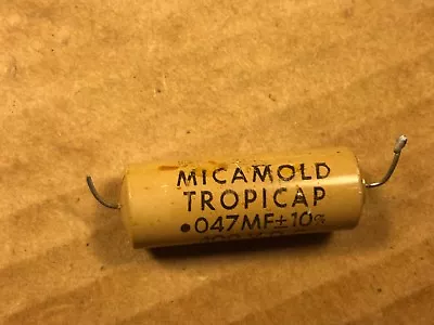 Vintage Micamold .047 Uf 400v Tropicap  Tan Beauty  Guitar Amp Capacitor TESTED • $3