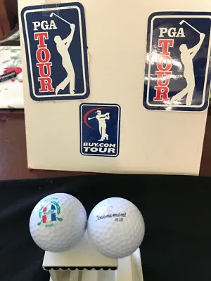 Vintage Golf Balls(2) Very Rare  Rota Golf Course Spain Plus 2 Pga Tour Gifts    • $37.36