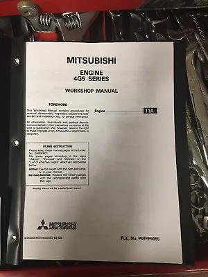Mitsubishi FG25 - 4G52 4G54 4G55 ASTRON ENGINE SERVICE REPAIR MANUAL BOOK • $29.95