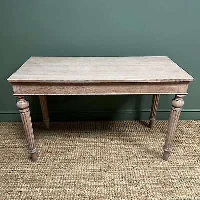 Outstanding Limed Oak Victorian Antique Console Table • £1295