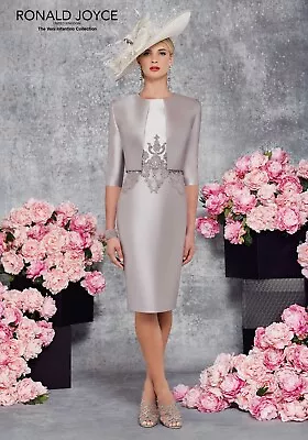 £250 • Buy Veni Infantino Mother Of The Bride 12 Dress Suit In Ivory/pewter Inc. Fascinator