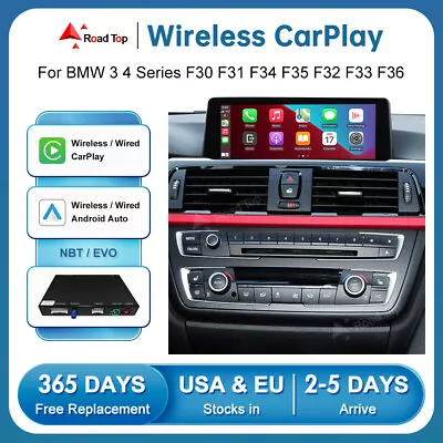 Wireless CarPlay Android Auto Retrofit For BMW 3 4er F30 F31 F32 F33 F34 F35 F36 • $239.55