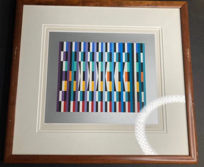 $999.99 • Buy Yaacov Agam RHYTHM  Suite Art Signed Artwork Framed