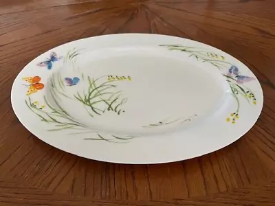 VTG VERA For Mikasa Mariposa BUTTERFLY Platter Oval Large Bone China Narumi • $32.99