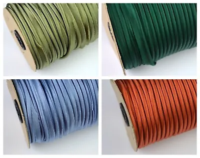 5mm Silky Satin Piping Cord Insertion Flange Upholstery Soft Furnishing  • £1.75