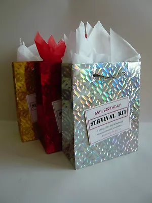 FEMALE 65th Birthday SURVIVAL KIT Humorous Gift Idea Unusual Fun Novelty Present • £7.49