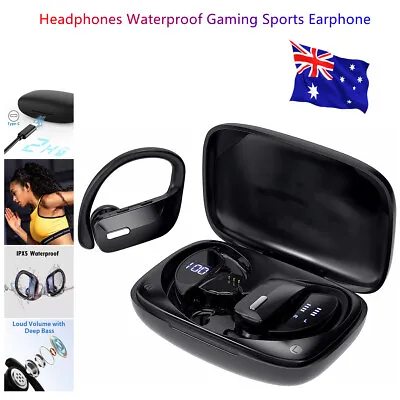 $25.99 • Buy Sweatproof Wireless Bluetooth Earphones Headphones Sport Gym Earbud With Mic AU