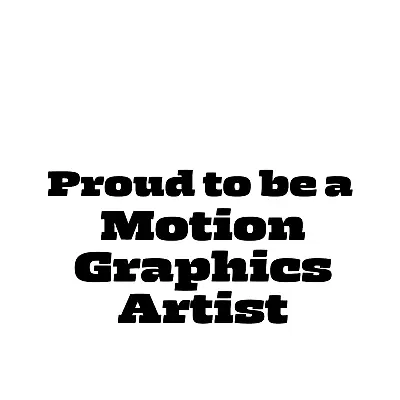 Proud To Be A Motion Graphics Artist Vinyl Window Car Decal Sticker • $3.99