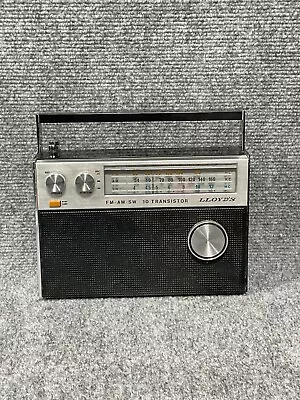 $35 • Buy LLOYD'S TF-310 Vintage AM-FM SW 10 Transistor Radio - Parts Only