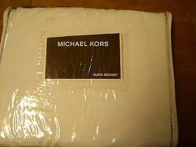 Michael Kors Queen Bedskirt Denpasar Black 100% Cotton New • $89.99