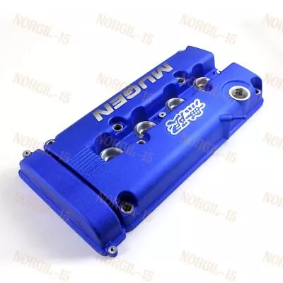 MUGEN Style Engine Valve Cover Blue For Honda Civic B16 B17 B18 VTEC B18C DOHC • $110.51