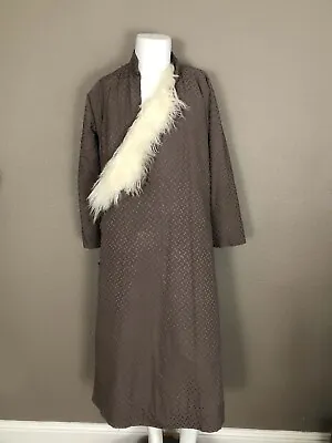 Mongolian Tibetan Khampa Unisex  Chuba Silk Coat W Lamb Lining NEW • $382.50
