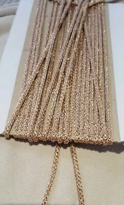 Cord Piping Sari Blouse Tie Tassel Latkan String Light Copper Gold Thick Braid • £2