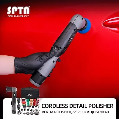 SPTA 12V Cordless Mini Polisher With Two Batteries RO/DA Polishing Machine Set • $189.99