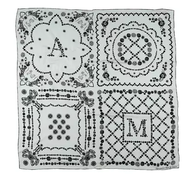 $324.81 • Buy NWT Alexander McQueen Jeweled Tiger Logo Silk Scarf 90cmX90Cm Italy