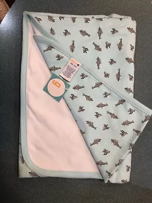  Dolphins Recieving Blanket - New W/Tags Gymbore Vintage NWT 2000  • $99.99