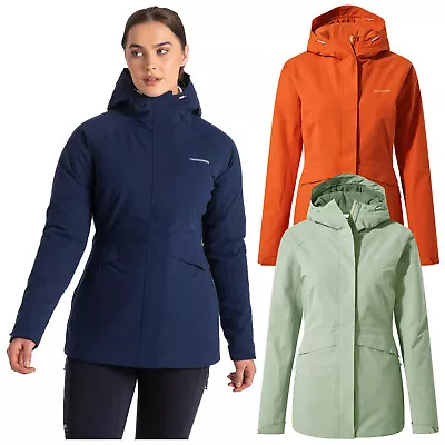 Craghoppers Ladies Caldbeck Thermic Waterproof Jacket Womens Full Zip Rain Coat • £79.95