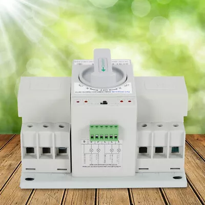 Manual 110V Dual Power Automatic Transfer Switch 3P Generator Changeover Switch • $28.50