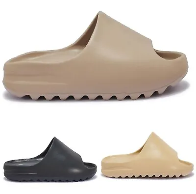Mens Designer Slipon Gents Sliders Rubber Slides Comfy Summer Holiday Sandals Sz • £10.95