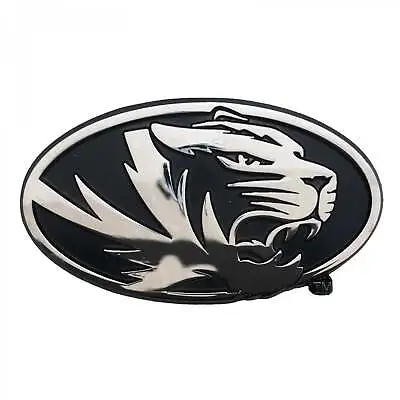 University Of Missouri Tigers Oval Premium Solid Metal Chrome Plated Auto Emblem • $19.99