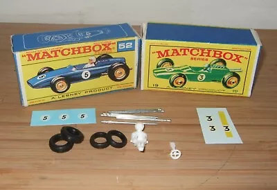 Matchbox Lesney 19 Lotus 52 BRM Racing Car Reproduction Spare Parts Choose List • £1