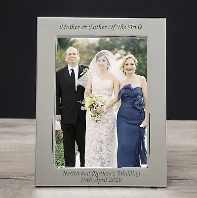 Personalised Mother And & Father Of The Bride Photo Frames Wedding Favour Gifts • £12.99