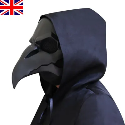 £16.79 • Buy Plague Doctor Mask Long Nose Beak Steampunk Masks Halloween Costume Accessory UK
