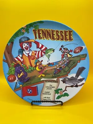 2002 McDonald's 9.5  Sun Coast Plastic Souvenir Collector Plate- Tennessee - USA • $8