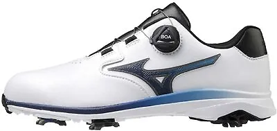 MIZUNO Golf Soft Spike Shoes NEXLITE GS BOA 51GM2115 White Navy US9(26cm) New • $126.50