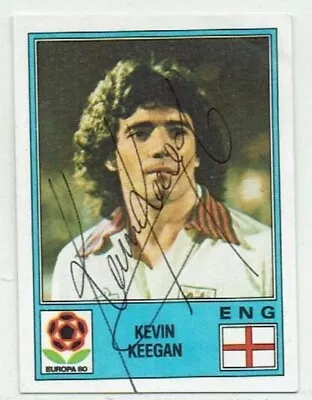 KEVIN KEEGAN Signed 1980 Panini Europa 80 Sticker #125 ENGLAND • £9.99