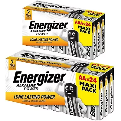 Energizer AA AAA Batteries Alkaline Power Maxi LR6 LR03 MN1500 LONGEST EXPIRY UK • £1.69